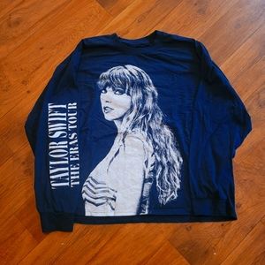 Taylor Swift The Eras Tour Unisex Sz 2XL Navy Long Sleeve T-Shirt Official Merch
